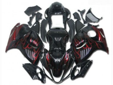 Schwarz Rot GSXR 1300 Hayabusa 2008-2019 Verkleidung