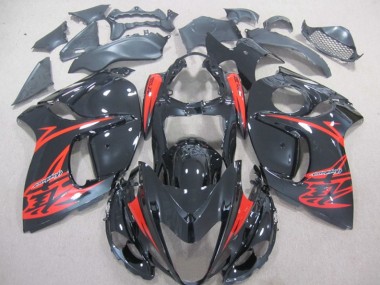 Schwarz Rot GSXR 1300 Hayabusa 2008-2019 Verkleidungen & Plastik