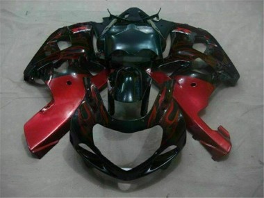 Schwarz Rot GSXR 600 / 750 K1 K2 K3 2001-2003 Verkleidungen