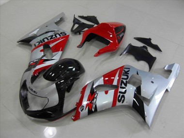 Schwarz Rot GSXR 750 K1 K2 K3 2001-2003 Verkleidungen