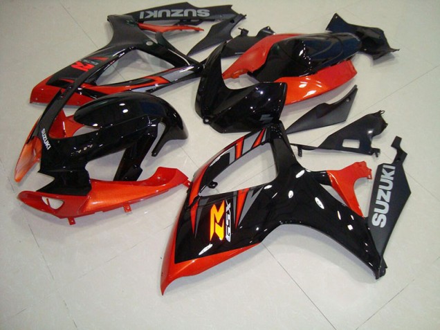 Schwarz Rot GSXR 750 K6 2006-2007 Verkleidung