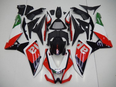 Schwarz Rot RSV4 2009-2015 Verkleidung