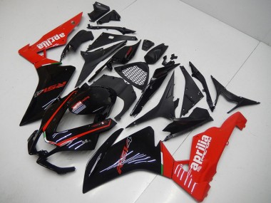 Schwarz Rot RSV4 2009-2015 Verkleidungen