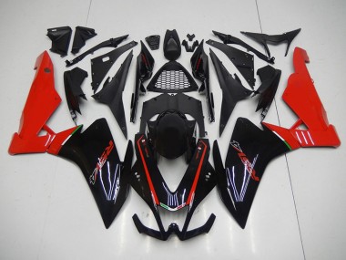 Schwarz Rot RSV4 2009-2015 Verkleidungen & Plastik