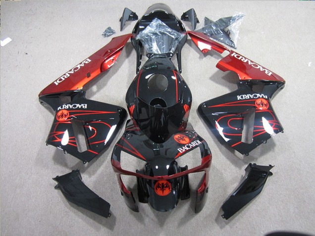 Schwarz Rot Racardi ZX10R 2003-2005 Verkleidungen Schwarz Rot Racardi ZX10R 2003-2005 Verkleidungen
