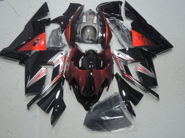 Schwarz Rot ZX10R 2003-2005 Verkleidungen
