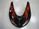 Schwarz Rot ZX10R 2006-2007 Verkleidungen