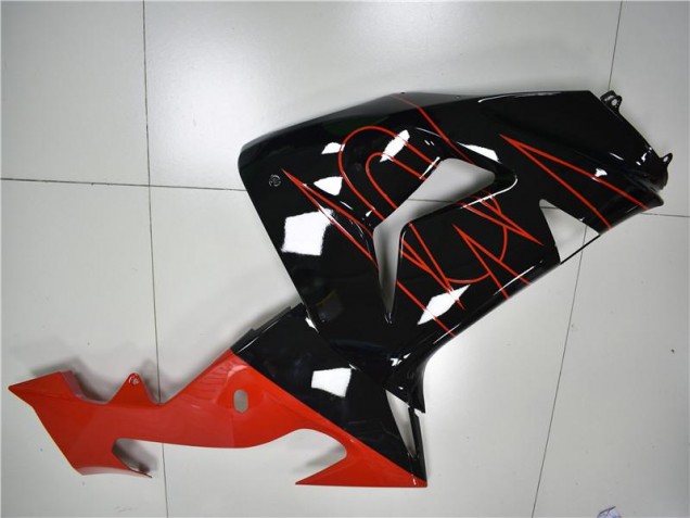 Schwarz Rot ZX10R 2006-2007 Verkleidungen