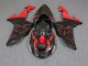 Schwarz Rot ZX10R 2006-2007 Verkleidungen