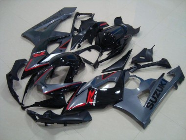 Schwarz Rote Aufkleber GSXR 1000 K5 2005-2006 Verkleidungen