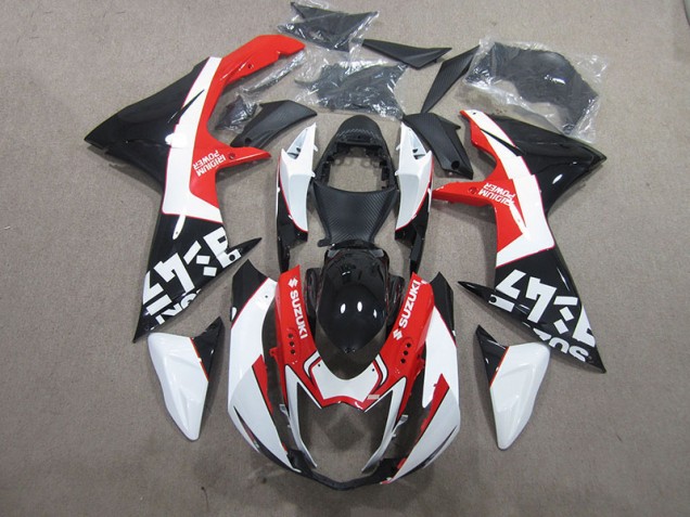 Schwarz Rote Weiß GSXR 600 K11 2011-2024 Verkleidungen Schwarz Rote Weiß GSXR 600 K11 2011-2024 Verkleidungen