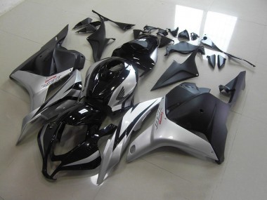 Schwarz Silber CBR 600 RR 2009-2012 Verkleidungen