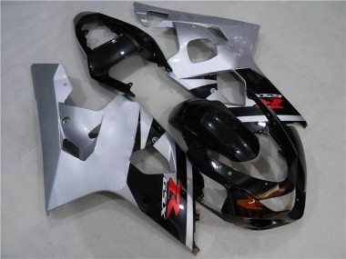Schwarz Silber GSXR 600 / 750 K4 2004-2005 Verkleidungen