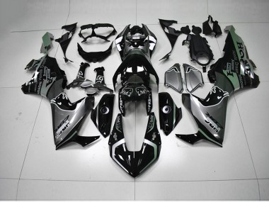 Schwarz Silber HRC CBR 1000 RR 2017-2023 Verkleidungen