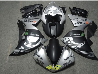 Schwarz Silber Monster IVECO 46 CBR 600 RR 2007-2008 Verkleidungen