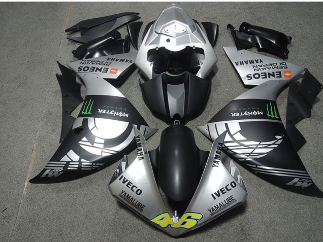 Schwarz Silber Monster IVECO 46 CBR 600 RR 2007-2008 Verkleidungen Schwarz Silber Monster IVECO 46 CBR 600 RR 2007-2008 Verkleidungen
