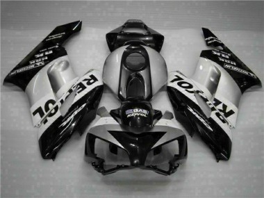 Schwarz Silber Repsol CBR 1000 RR 2004-2005 Verkleidung