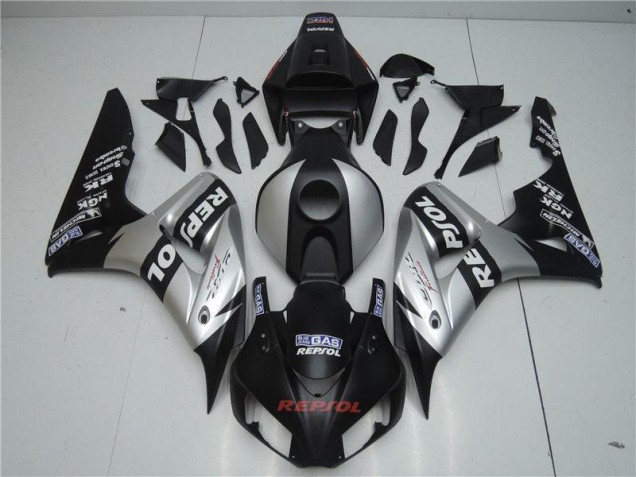 Schwarz Silber Repsol CBR 1000 RR 2004-2005 Verkleidungen Schwarz Silber Repsol CBR 1000 RR 2004-2005 Verkleidungen