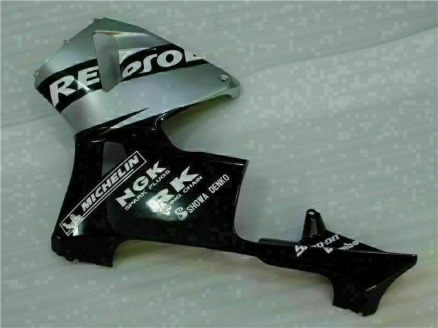 Schwarz Silber Repsol CBR 600 RR 2005-2006 Verkleidungen Schwarz Silber Repsol CBR 600 RR 2005-2006 Verkleidungen