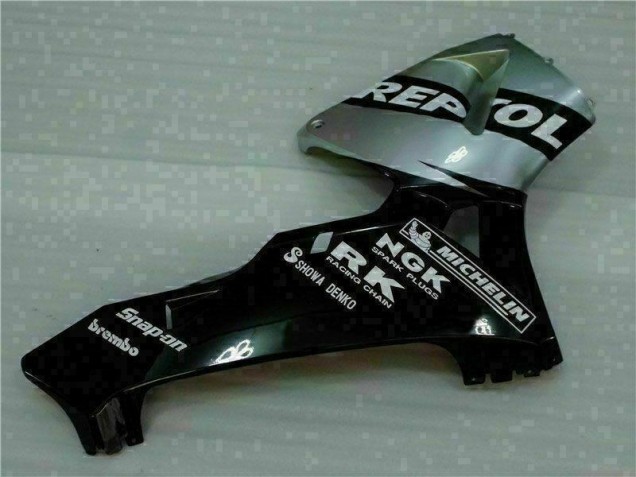 Schwarz Silber Repsol CBR 600 RR 2005-2006 Verkleidungen Schwarz Silber Repsol CBR 600 RR 2005-2006 Verkleidungen