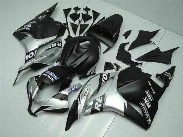 Schwarz Silber Repsol CBR 600 RR 2009-2012 Verkleidungen Schwarz Silber Repsol CBR 600 RR 2009-2012 Verkleidungen