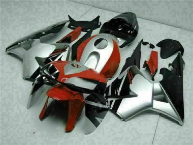Schwarz Silber Rot CBR 600 RR 2005-2006 Verkleidungen