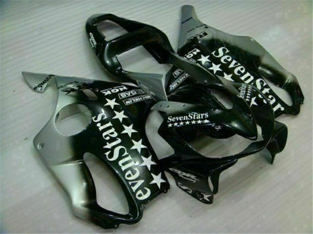 Schwarz Silber SevenStarss CBR 600 F4i 2001-2003 Verkleidungen Schwarz Silber SevenStarss CBR 600 F4i 2001-2003 Verkleidungen