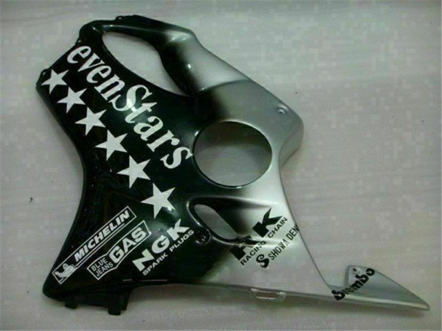 Schwarz Silber SevenStarss CBR 600 F4i 2001-2003 Verkleidungen Schwarz Silber SevenStarss CBR 600 F4i 2001-2003 Verkleidungen
