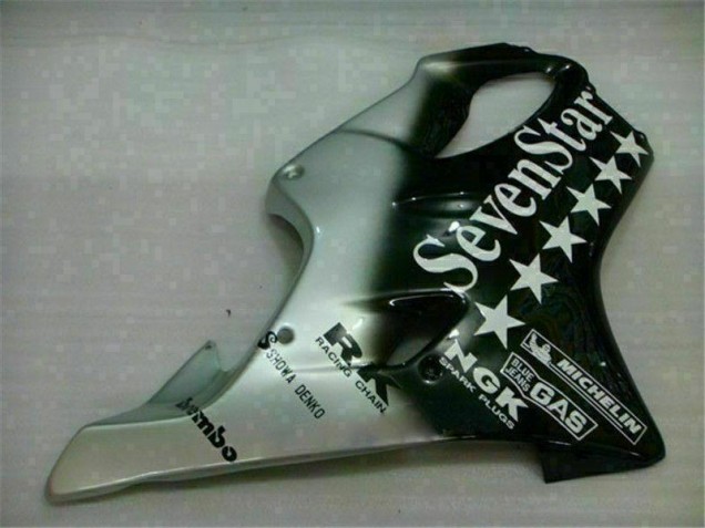 Schwarz Silber SevenStarss CBR 600 F4i 2001-2003 Verkleidungen Schwarz Silber SevenStarss CBR 600 F4i 2001-2003 Verkleidungen
