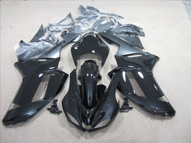 Schwarz Silber ZX6R 2007-2008 Verkleidungen Schwarz Silber ZX6R 2007-2008 Verkleidungen