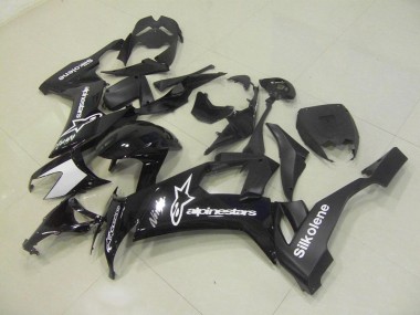 Schwarz Silkolene ZX10R 2008-2010 Verkleidungen