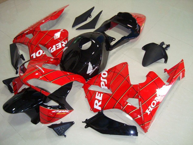 Schwarz Spider Man Repsol CBR 600 RR 2003-2004 Verkleidungen Schwarz Spider Man Repsol CBR 600 RR 2003-2004 Verkleidungen
