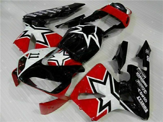 Schwarz Weiß 11 CBR 600 RR 2003-2004 Verkleidungen Schwarz Weiß 11 CBR 600 RR 2003-2004 Verkleidungen