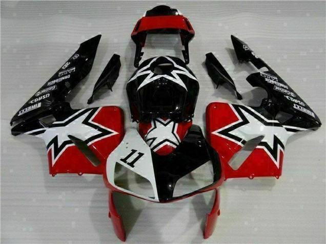 Schwarz Weiß 11 CBR 600 RR 2003-2004 Verkleidungen Schwarz Weiß 11 CBR 600 RR 2003-2004 Verkleidungen