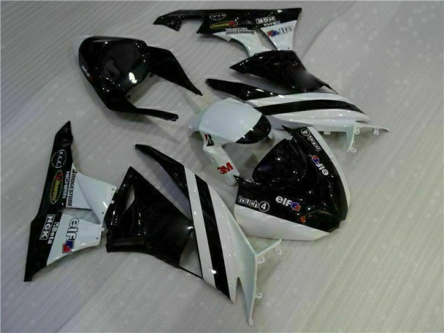 Schwarz Weiß 3M Touch4 ZX6R 2009-2012 Verkleidung Schwarz Weiß 3M Touch4 ZX6R 2009-2012 Verkleidung