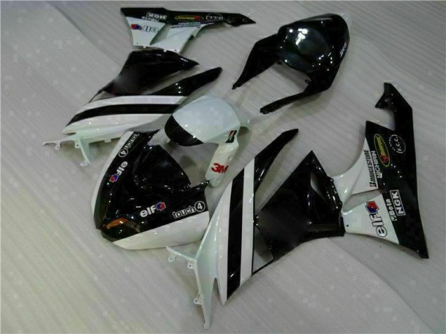 Schwarz Weiß 3M Touch4 ZX6R 2009-2012 Verkleidung Schwarz Weiß 3M Touch4 ZX6R 2009-2012 Verkleidung