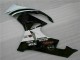Schwarz Weiß 3M Touch4 ZX6R 2009-2012 Verkleidungen