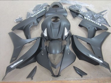 Schwarz Weiß Aufkleber CBR 600 RR 2007-2008 Verkleidungen