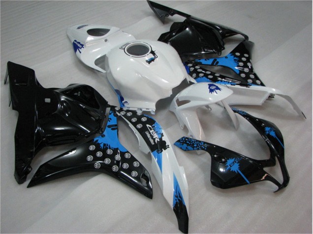 Schwarz Weiß Blau CBR 600 RR 2009-2012 Verkleidungen Schwarz Weiß Blau CBR 600 RR 2009-2012 Verkleidungen