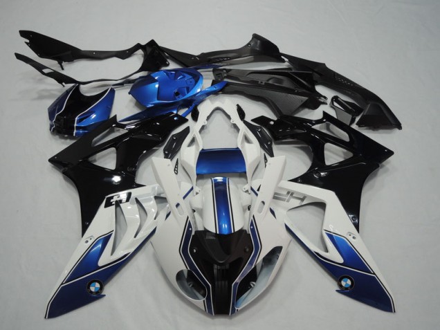 Schwarz Weiß Blau S1000RR 2009-2014 Verkleidungen