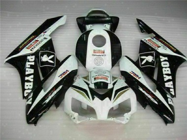 Schwarz Weiß CBR 1000 RR 2004-2005 Verkleidungen