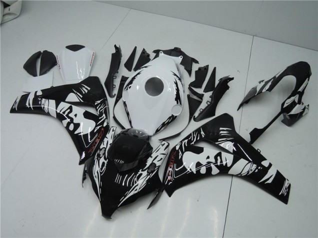Schwarz Weiß CBR 1000 RR 2008-2011 Verkleidungen Schwarz Weiß CBR 1000 RR 2008-2011 Verkleidungen