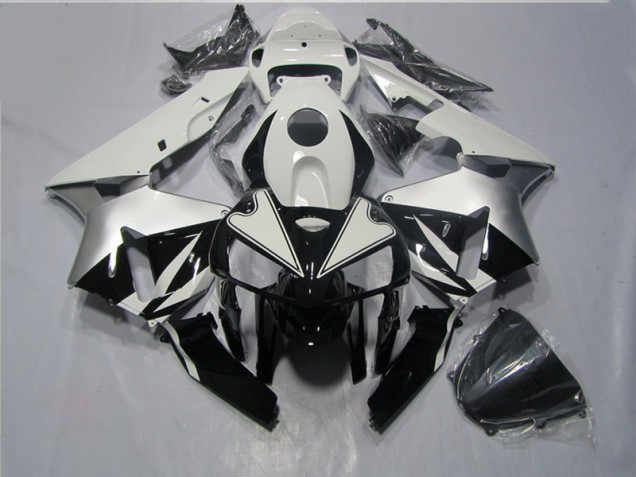 Schwarz Weiß CBR 600 RR 2005-2006 Verkleidungen Schwarz Weiß CBR 600 RR 2005-2006 Verkleidungen