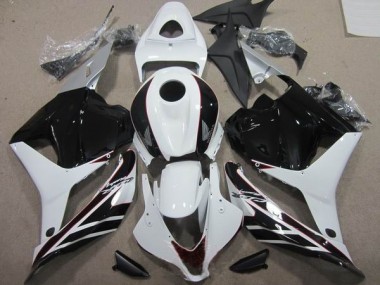 Schwarz Weiß CBR 600 RR 2009-2012 Verkleidung