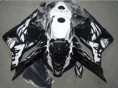 Schwarz Weiß CBR 600 RR 2009-2012 Verkleidungen