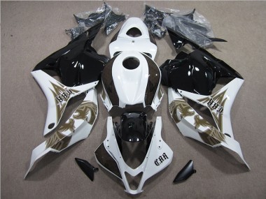 Schwarz Weiß CBR 600 RR 2009-2012 Verkleidungen & Plastik