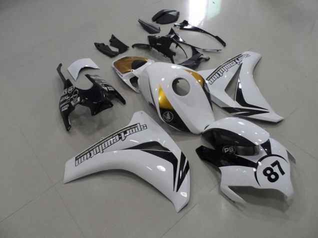 Schwarz Weiß Gold CBR 1000 RR 2008-2011 Verkleidungen Schwarz Weiß Gold CBR 1000 RR 2008-2011 Verkleidungen