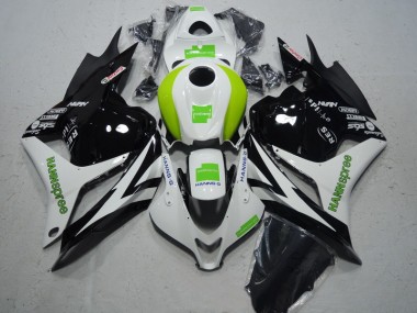 Schwarz Weiß Grün Hannspree CBR 600 RR 2009-2012 Verkleidungen