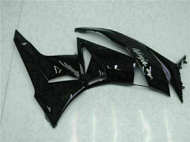 Schwarz Weiß Ninja 636 ZX6R 2009-2012 Verkleidungen Schwarz Weiß Ninja 636 ZX6R 2009-2012 Verkleidungen