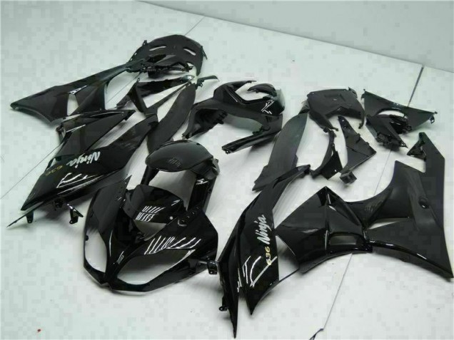Schwarz Weiß Ninja 636 ZX6R 2009-2012 Verkleidungen Schwarz Weiß Ninja 636 ZX6R 2009-2012 Verkleidungen